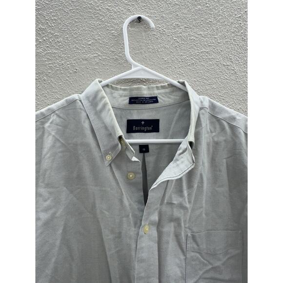 Barrington Mens Shirt Size 18 Gray Short Sleeve Button Up - Picture 2 of 11